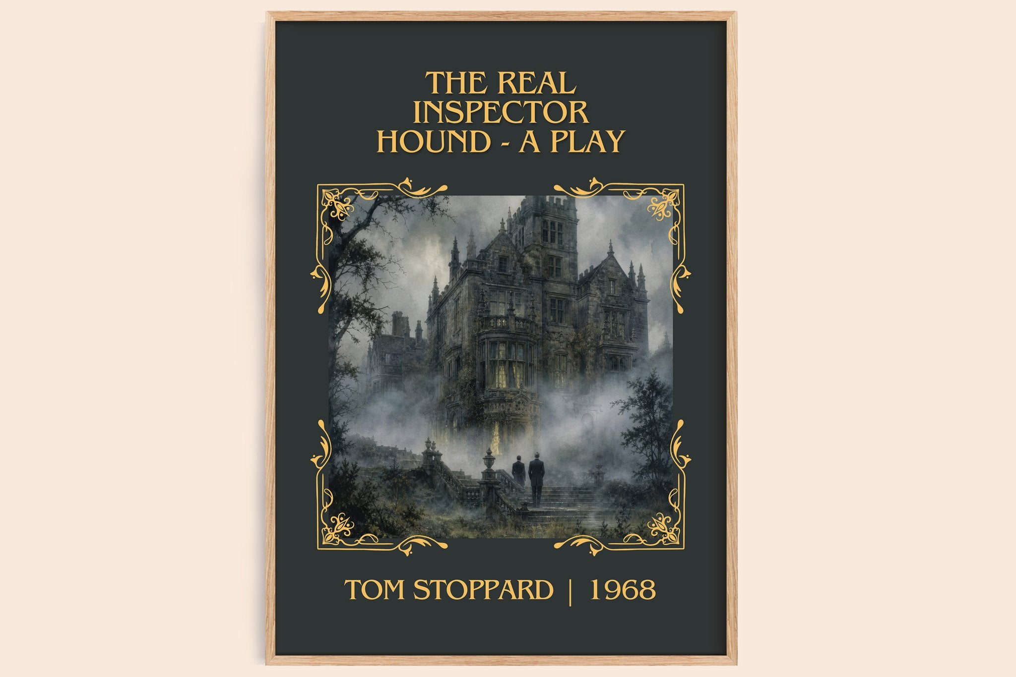 Real Inspector Hound -  A Play Classic Book Art Print by Tom Stoppard