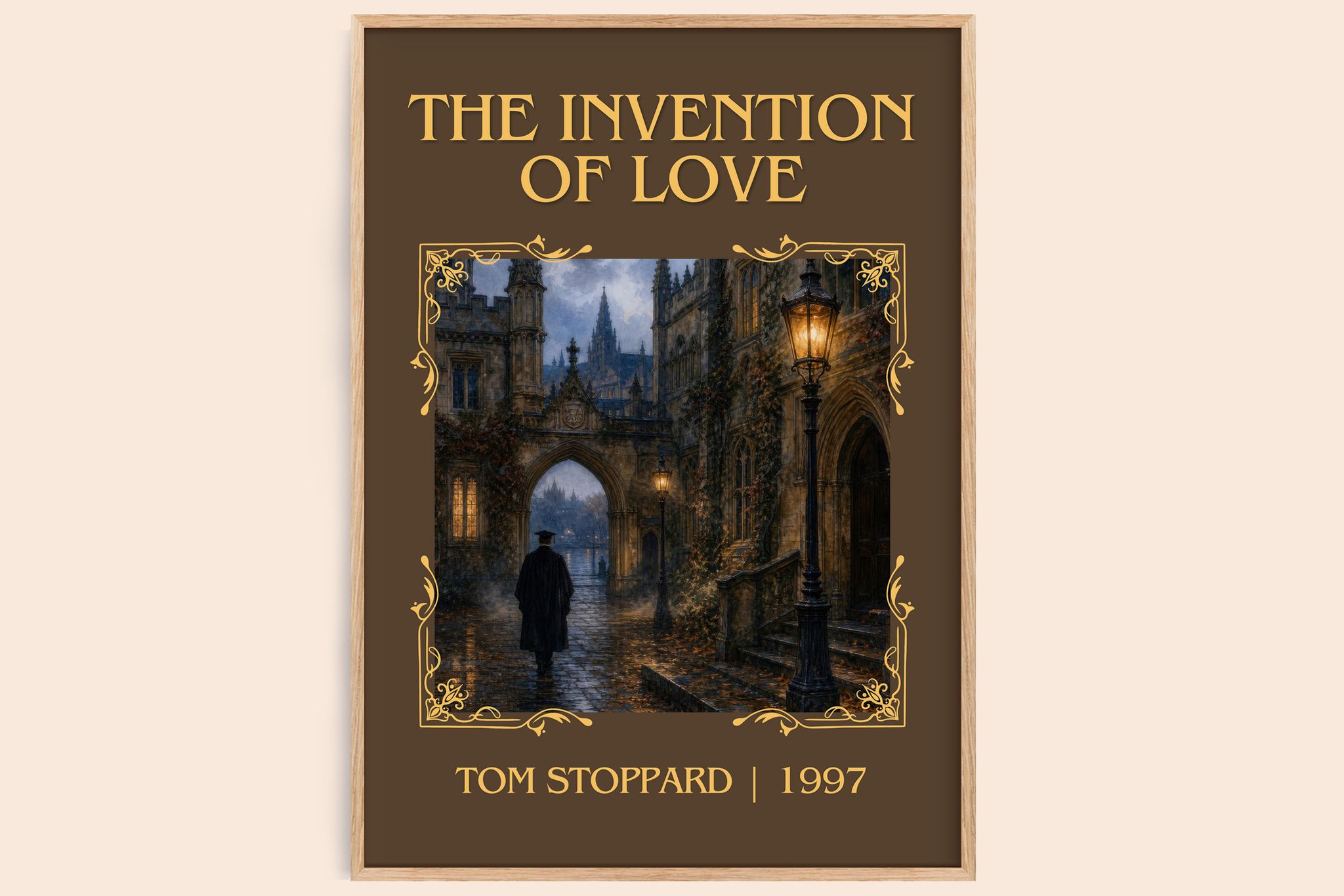 The invention of love Classic Book Art Print by Tom Stoppard