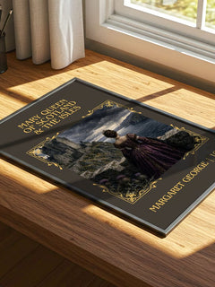 Mary Queen of Scotland & The Isles Classic Book Art Print by M. George – print on a sunlit desk