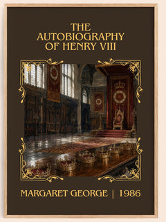 autobiography of Henry VIII Classic Book Art Print by Margaret George – book poster