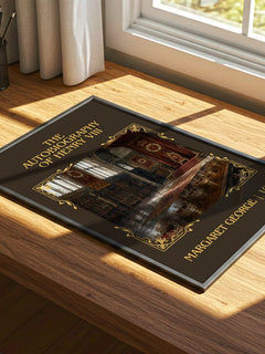 autobiography of Henry VIII Classic Book Art Print by Margaret George – print on a sunlit desk
