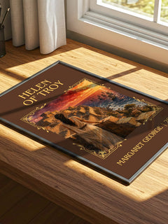 Helen of Troy Classic Book Art Print by Margaret George – print on a sunlit desk