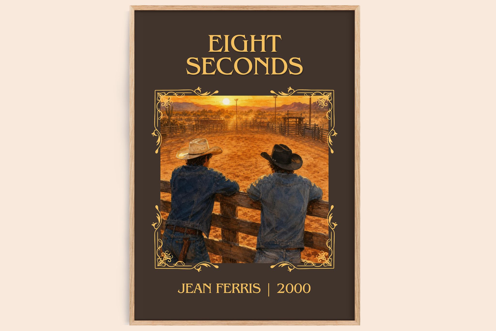 Eight seconds Classic Book Art Print by Jean Ferris