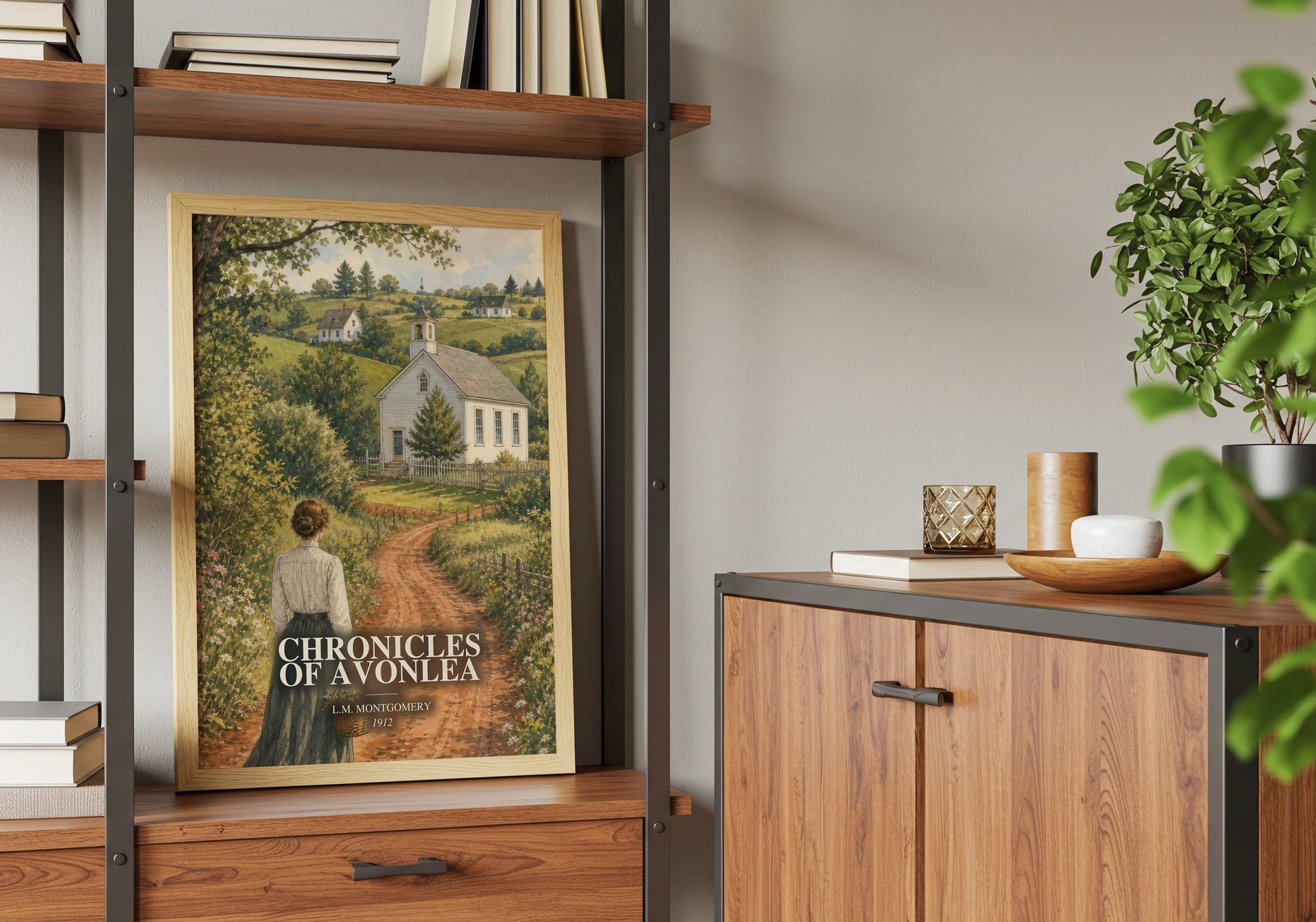 Chronicles Of Avonlea book watercolour illustration paper finish options – matte satin gloss