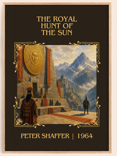 The royal hunt of the sun Classic Book Art Print by Peter Shaffer – book poster