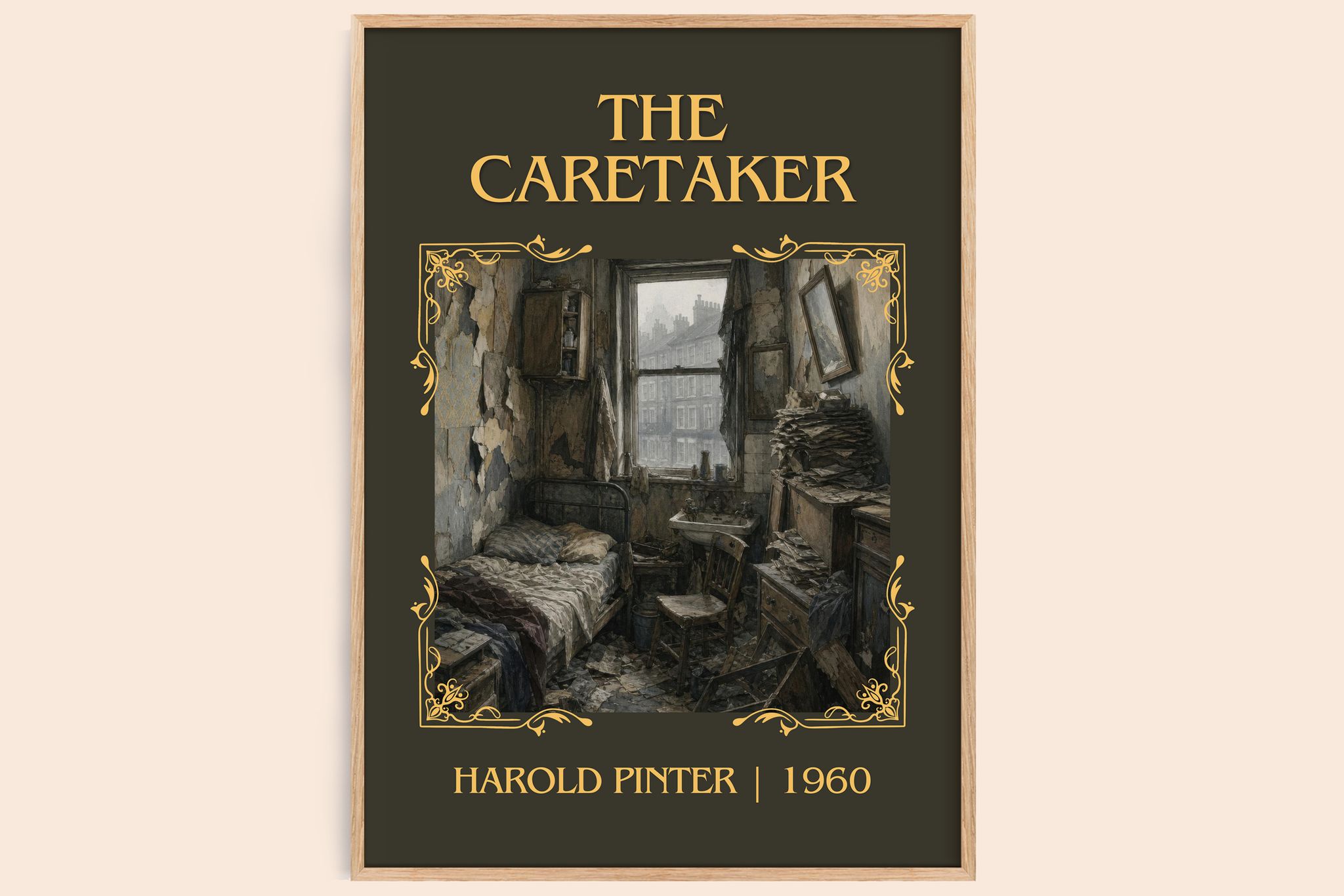 The caretaker Classic Book Art Print by Harold Pinter