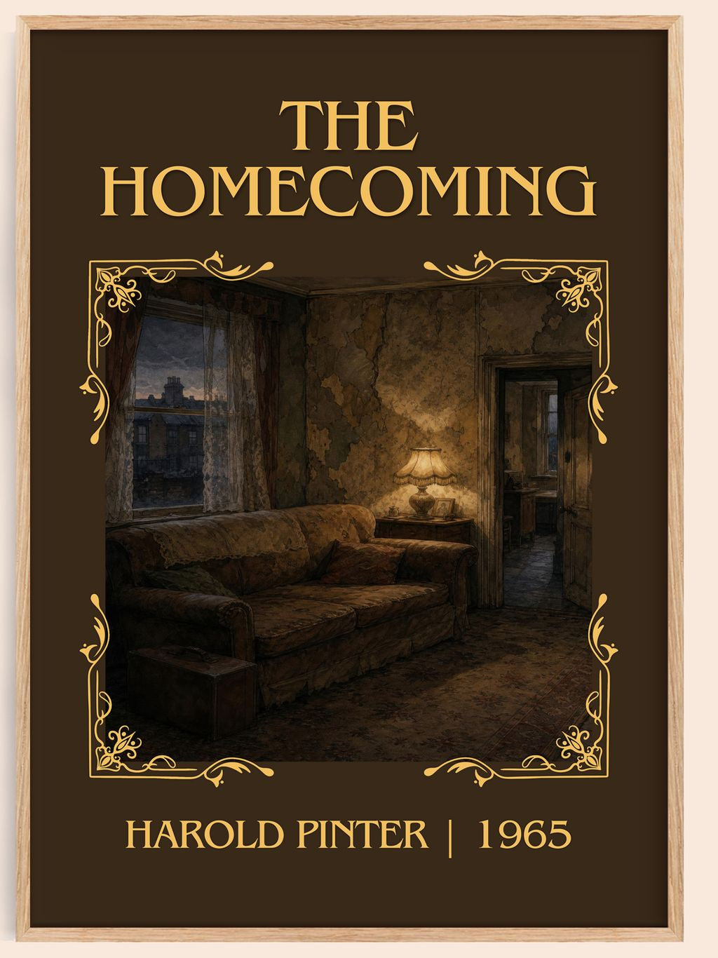 The homecoming Classic Book Art Print by Harold Pinter – book poster