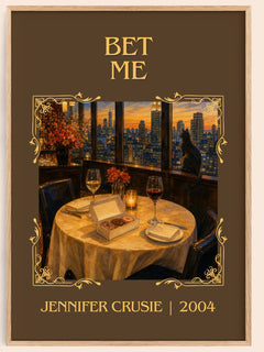Bet me Classic Book Art Print by Jennifer Crusie – book poster