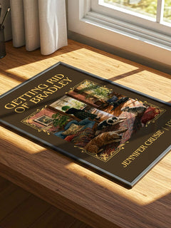 Getting rid of Bradley Classic Book Art Print by Jennifer Crusie – print on a sunlit desk