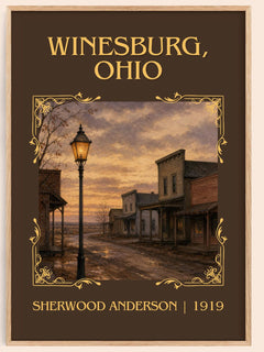 Winesburg, Ohio Classic Book Art Print by Sherwood Anderson – book poster