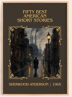 Fifty Best American Short Stories Classic Book Art Print by Sherwood Anderson – book poster