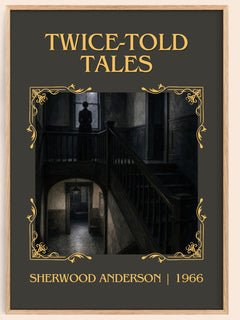 Twice-Told Tales Classic Book Art Print by Sherwood Anderson – book poster
