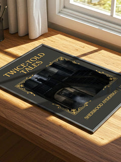 Twice-Told Tales Classic Book Art Print by Sherwood Anderson – print on a sunlit desk
