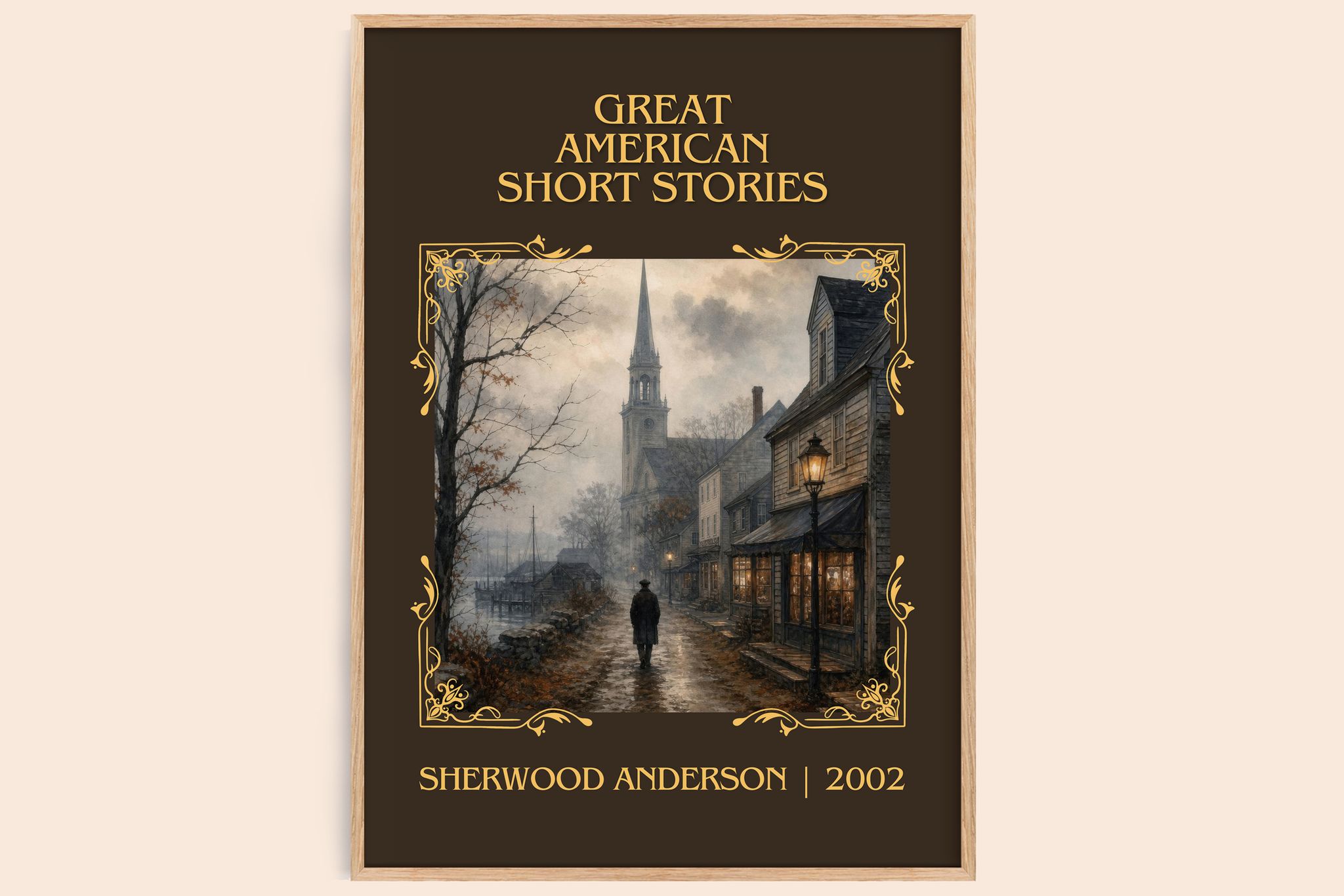 Great American Short Stories Classic Book Art Print by S. Anderson