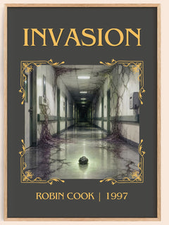 Invasion Classic Book Art Print by Robin Cook – book poster