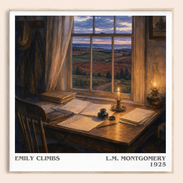 Emily Climbs Literary Art Print by L.M. Montgomery