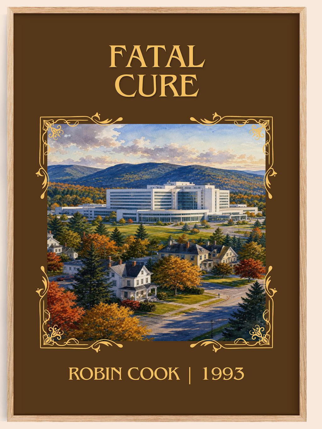 Fatal Cure Classic Book Art Print by Robin Cook – book poster
