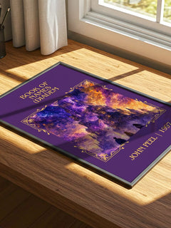 Book of Names (Diadem Classic Book Art Print by John Peel – print on a sunlit desk