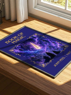 Book of magic Classic Book Art Print by John Peel – print on a sunlit desk