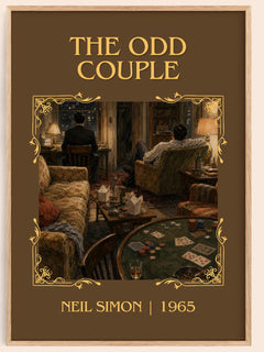 The odd couple Classic Book Art Print by Neil Simon – book poster