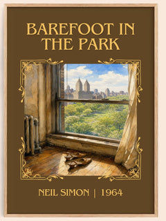 Barefoot in the park Classic Book Art Print by Neil Simon – book poster