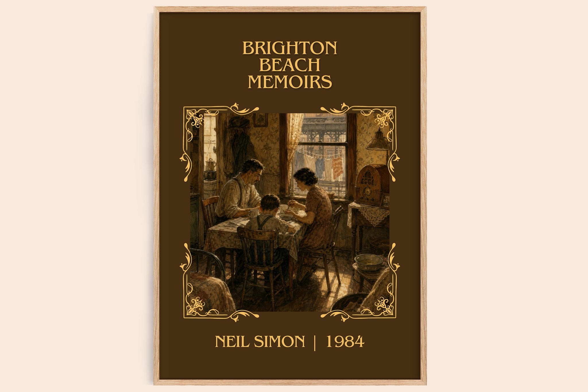 Brighton Beach memoirs Classic Book Art Print by Neil Simon