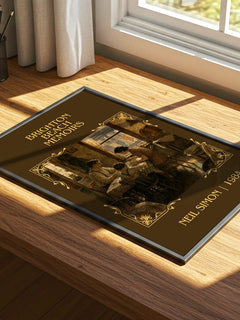 Brighton Beach memoirs Classic Book Art Print by Neil Simon – print on a sunlit desk