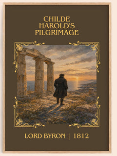 Childe Harold's pilgrimage Classic Book Art Print by Lord Byron – book poster