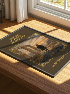 Childe Harold's pilgrimage Classic Book Art Print by Lord Byron – print on a sunlit desk