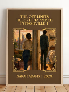 The Off Limits Rule – framed print leaning on a wooden floor