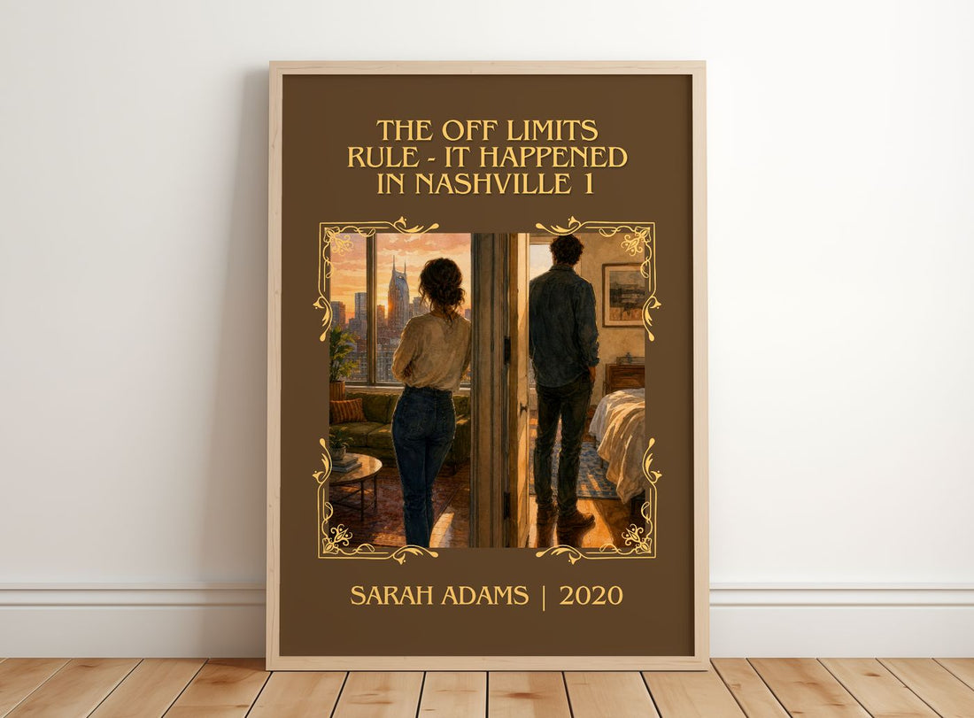 The Off Limits Rule – framed print leaning on a wooden floor