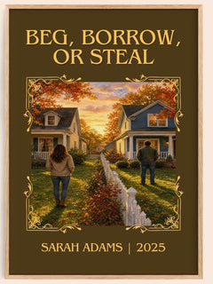 Beg, Borrow, or Steal Classic Book Art Print by Sarah Adams – book poster