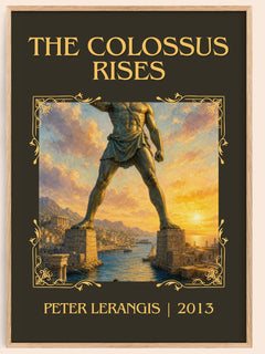 The colossus rises Classic Book Art Print by Peter Lerangis – book poster
