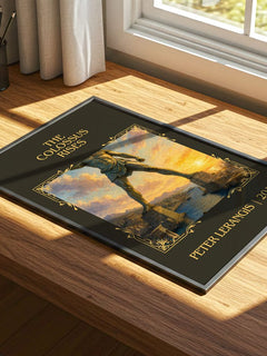 The colossus rises Classic Book Art Print by Peter Lerangis – print on a sunlit desk