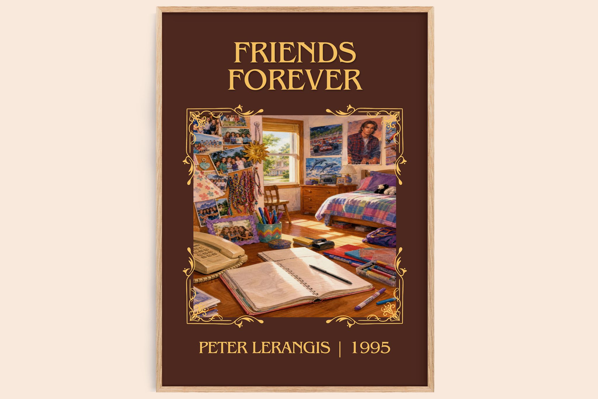 Friends Forever Classic Book Art Print by Peter Lerangis