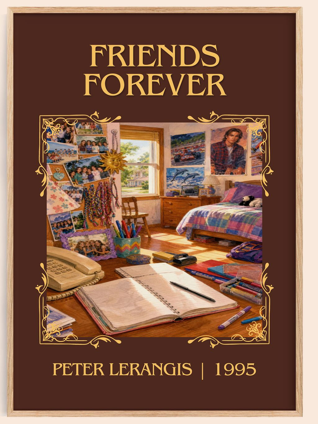 Friends Forever Classic Book Art Print by Peter Lerangis – book poster