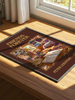 Friends Forever Classic Book Art Print by Peter Lerangis – print on a sunlit desk