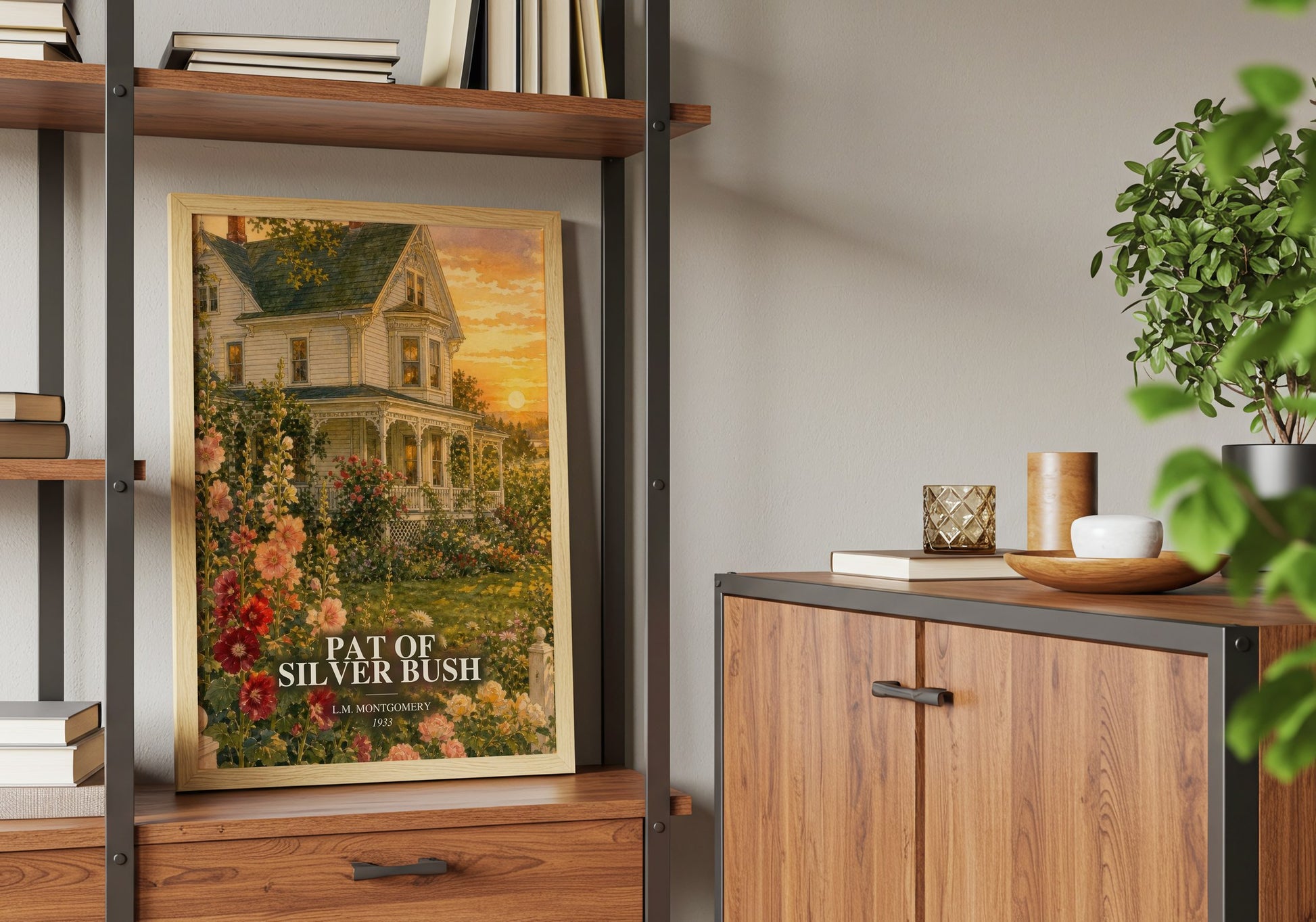Pat Of Silver Bush book watercolour illustration paper finish options – matte satin gloss