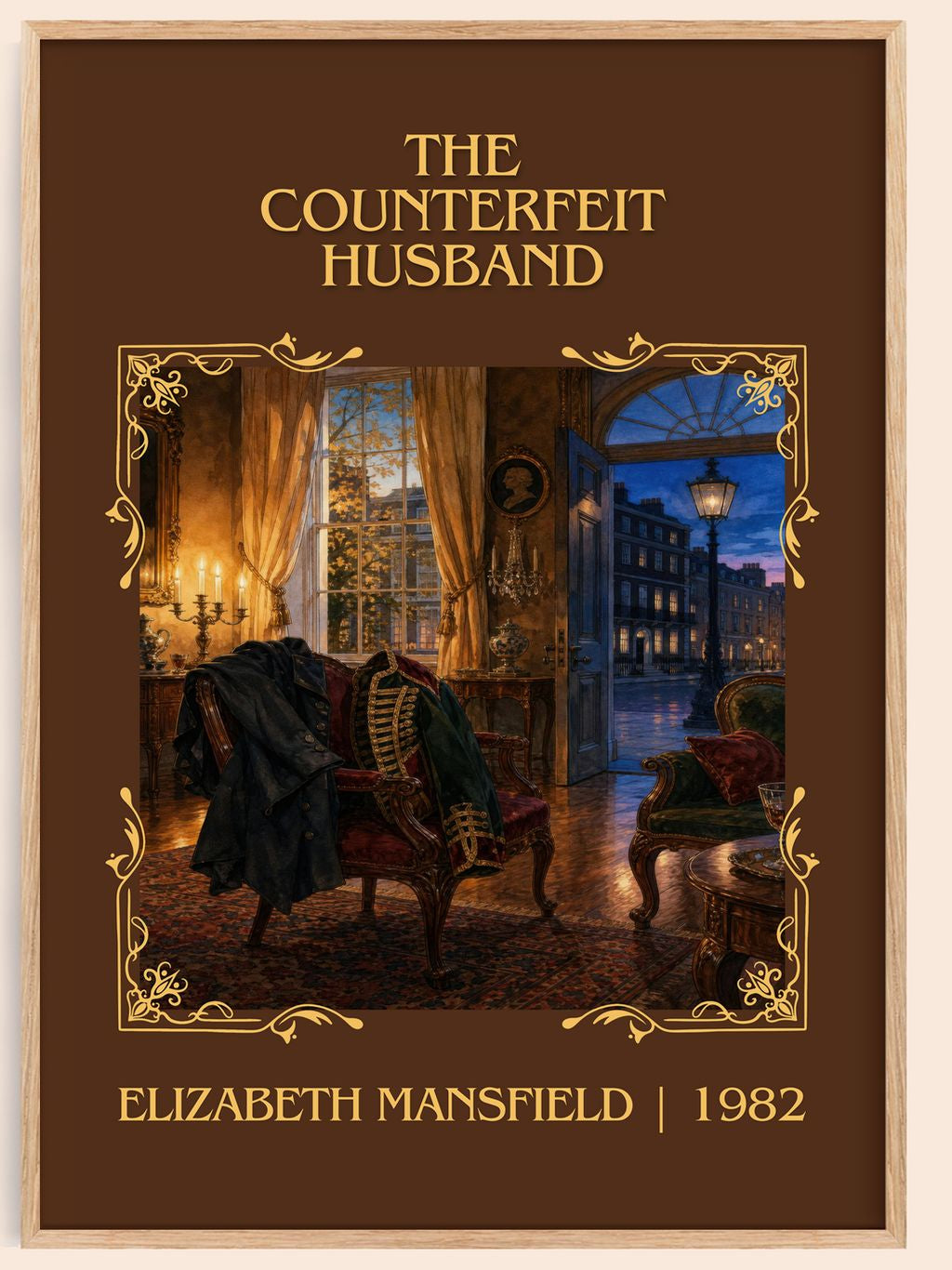 The Counterfeit Husband Classic Book Art Print by Elizabeth Mansfield – book poster