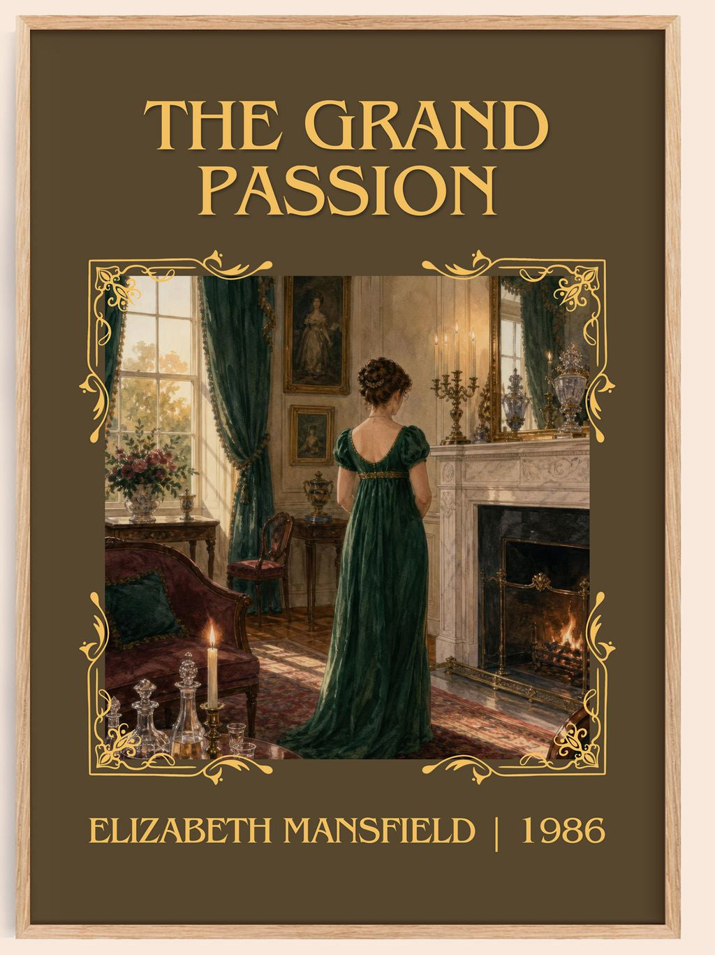 The Grand Passion Classic Book Art Print by Elizabeth Mansfield – book poster