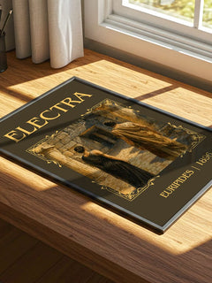 Electra Classic Book Art Print by Euripides – print on a sunlit desk