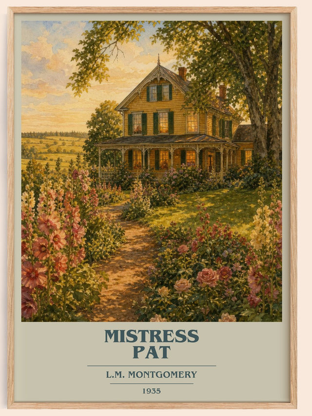 Mistress Pat Book Cover Poster by L.M. Montgomery