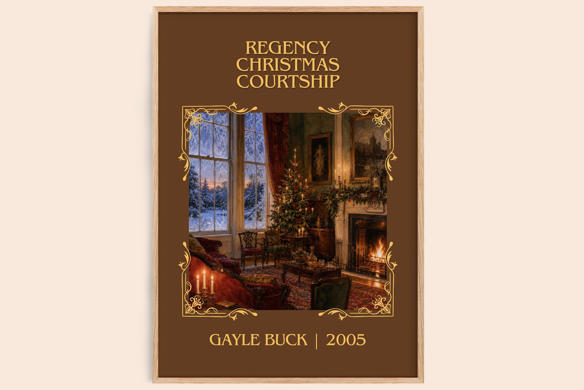 Regency Christmas Courtship Classic Book Art Print by Gayle Buck