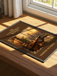 His Convenient Woman Classic Book Art Print by Barbara McMahon – print on a sunlit desk