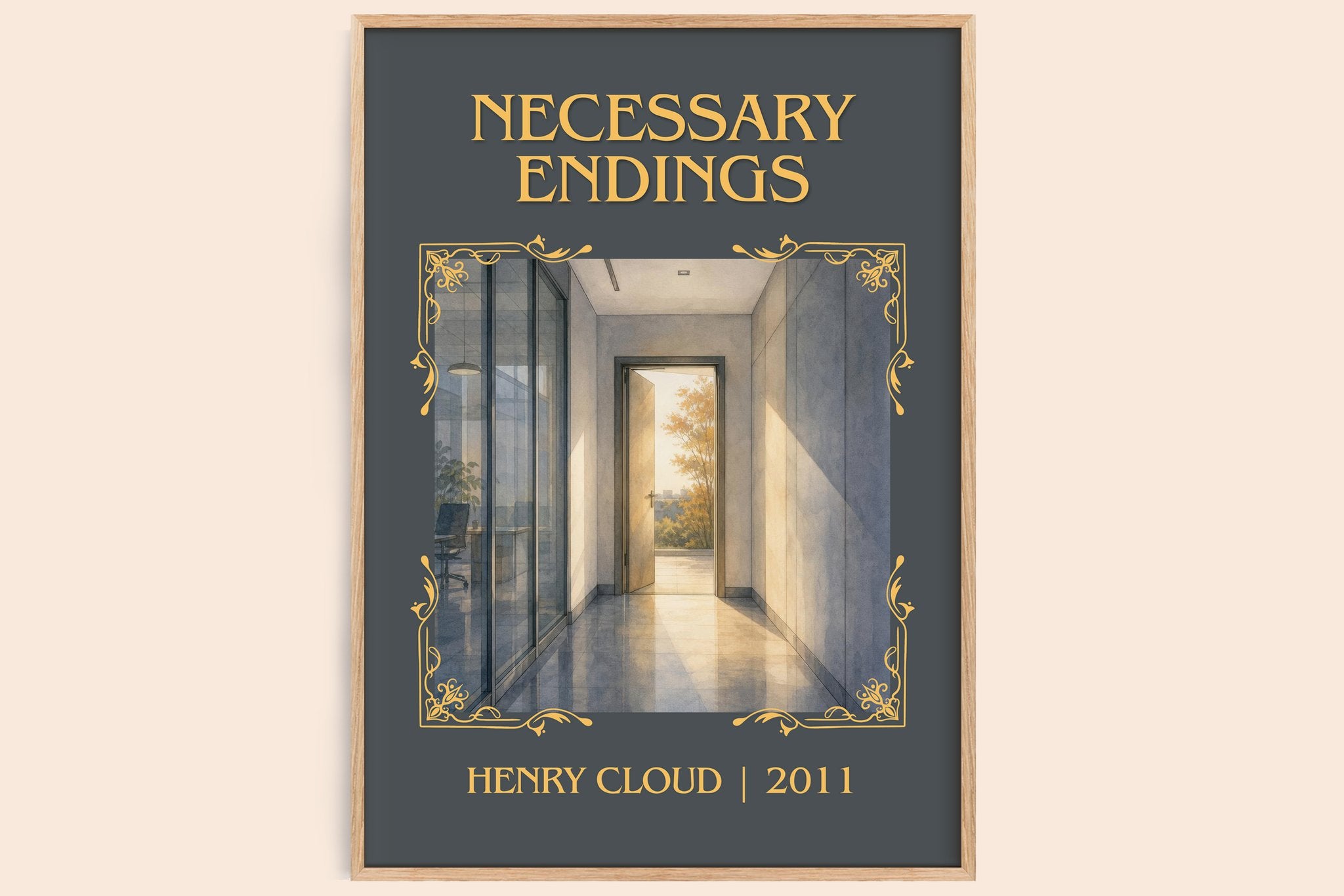 Necessary Endings Classic Book Art Print by Henry Cloud