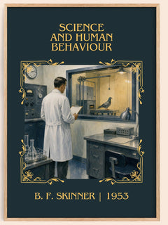 Science and human behaviour Classic Book Art Print by B. F. Skinner – book poster