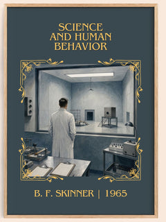 Science And Human Behavior Classic Book Art Print by B. F. Skinner – book poster