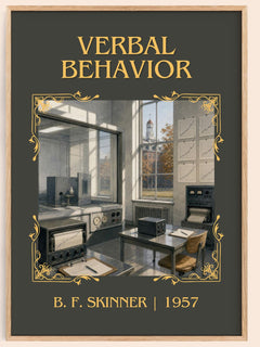 Verbal behavior Classic Book Art Print by B. F. Skinner – book poster