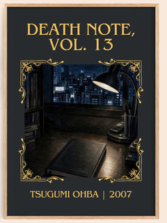 Death Note, Vol. 13 Classic Book Art Print by Tsugumi Ohba – book poster
