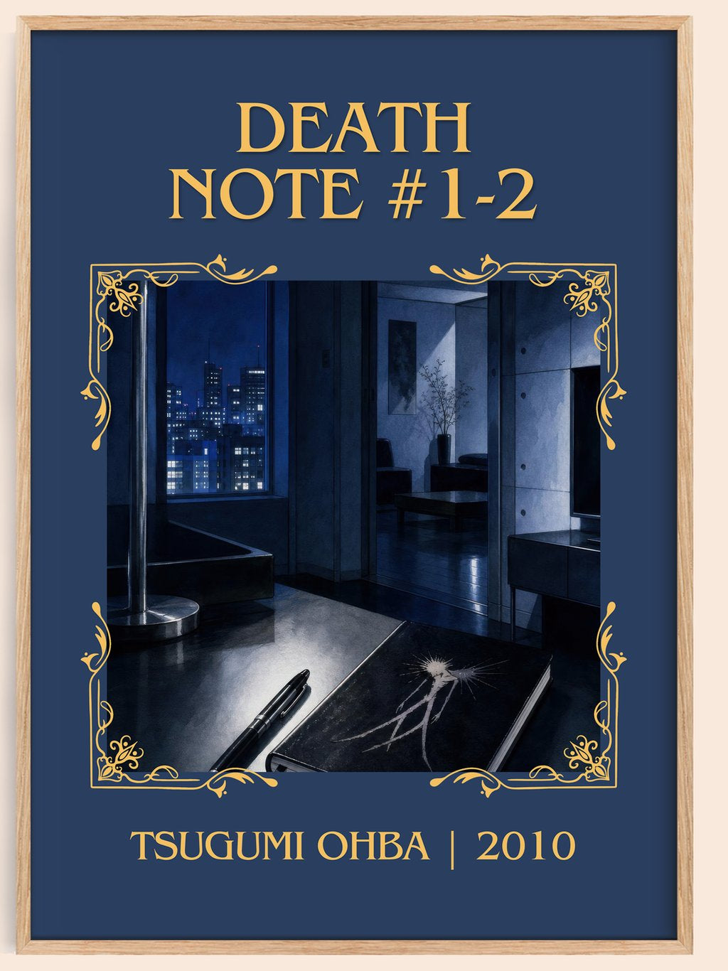 Death Note #1-2 Classic Book Art Print by Tsugumi Ohba – book poster